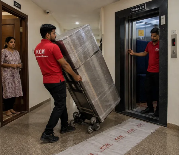 Chi IV Greater Noida — Local Expertise KCM crew handling a high-rise and plotted home move in Chi IV Greater Noida