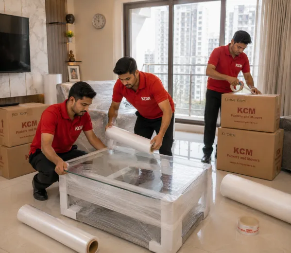 Chi V Greater Noida — Local Expertise KCM crew handling a high-rise and plotted home move in Chi V Greater Noida