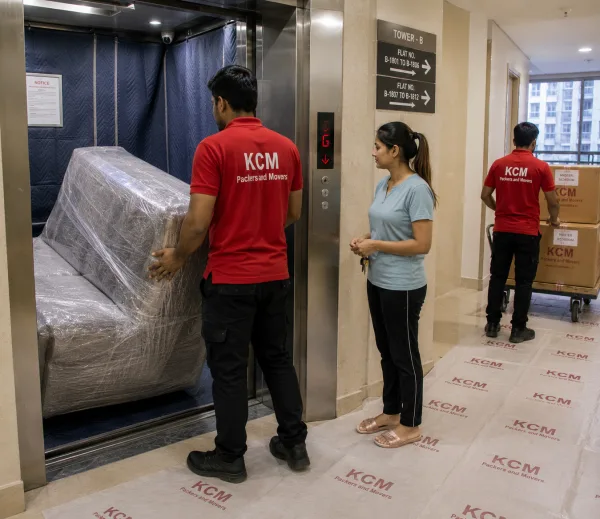 Gaur City — Local Expertise KCM crew handling a high-rise move in Gaur City Greater Noida West