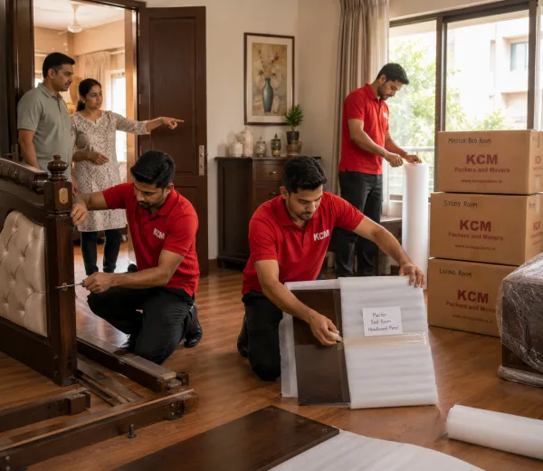 Omega II Greater Noida — Local Expertise KCM crew handling a home move in Omega II Greater Noida