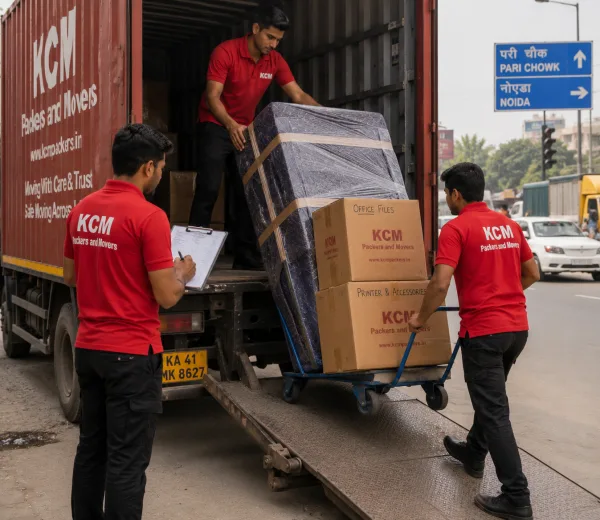 Pari Chowk Greater Noida — Local Expertise KCM crew handling a relocation near Pari Chowk Greater Noida