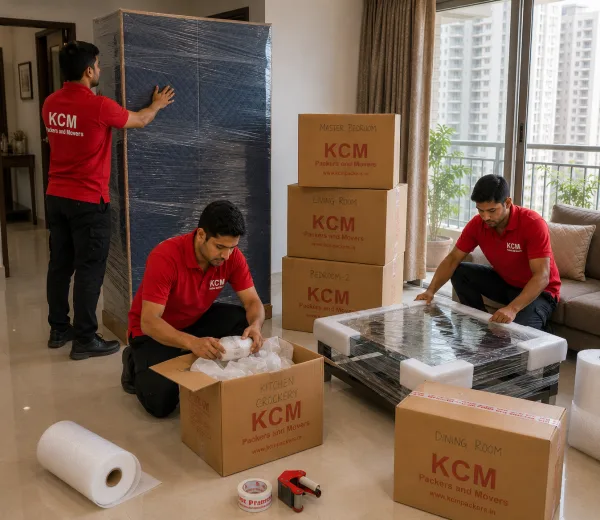 Sector 105 Noida — Local Expertise KCM crew handling a home move in Sector 105 Noida