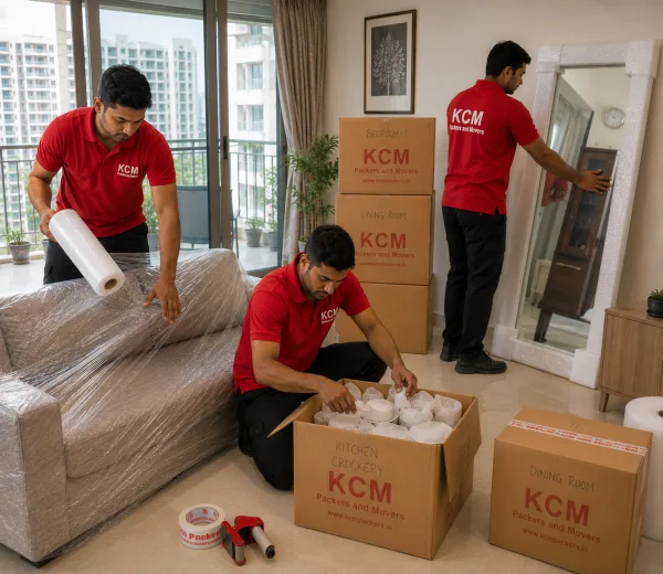 Sector 116 Noida — Local Expertise KCM crew handling a society move in Sector 116 Noida