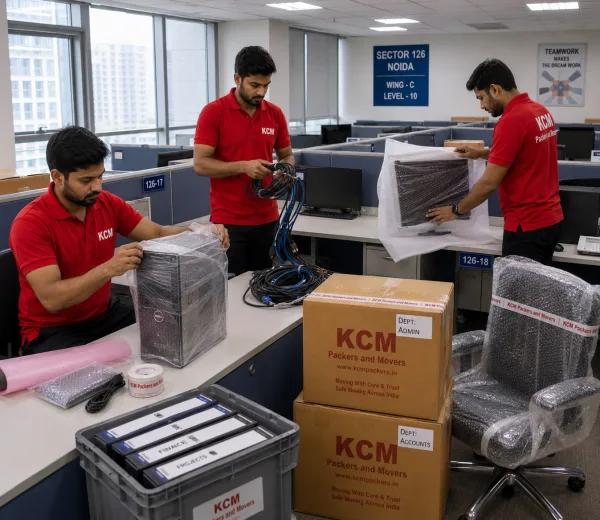 Sector 126 Noida — Local Expertise KCM crew handling an office and IT move in Sector 126 Noida