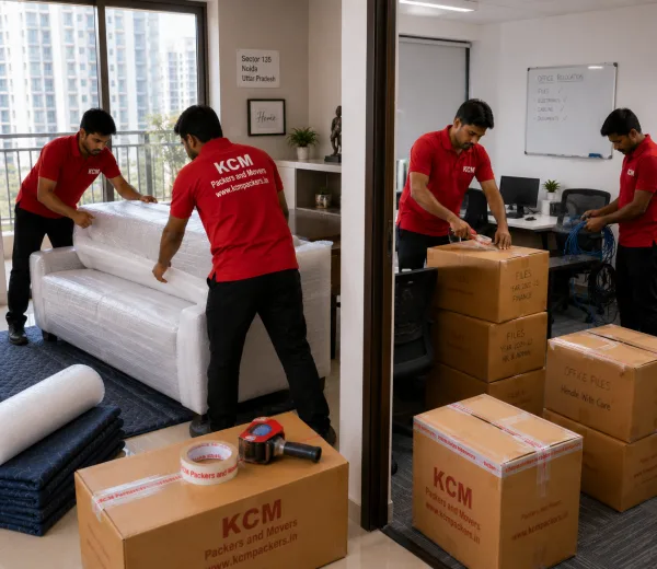 Sector 135 Noida — Local Expertise KCM crew handling an office, IT and home move in Sector 135 Noida
