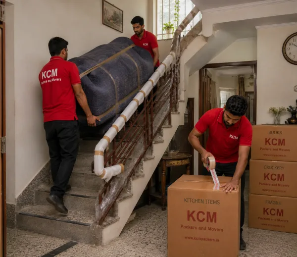 Sector 20 Noida — Local Expertise KCM crew handling a home move in Sector 20 Noida