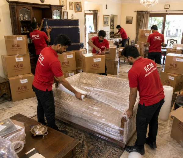Sector 27 Noida — Local Expertise KCM crew handling a home move in Sector 27 Noida