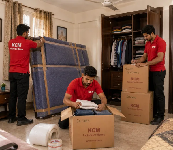 Sector 34 Noida — Local Expertise KCM crew handling a home move in Sector 34 Noida