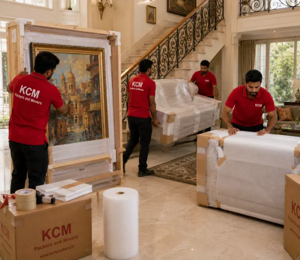Sector 44 Noida — Local Expertise KCM crew handling a premium home move in Sector 44 Noida