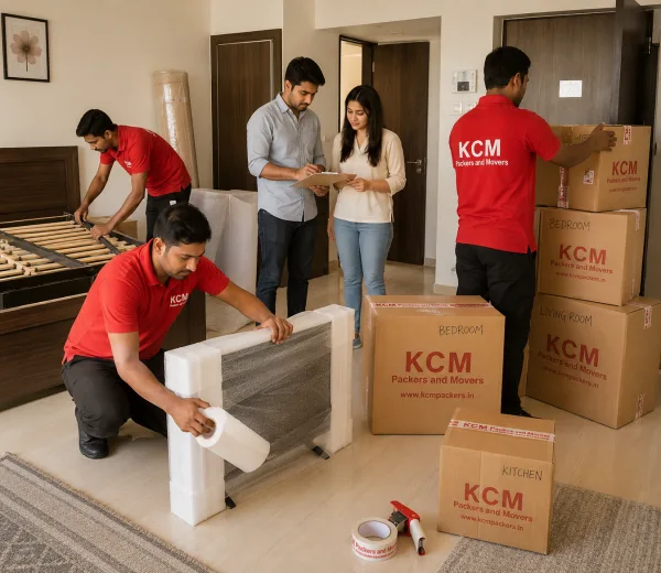 Sector 52 Noida — Local Expertise KCM crew handling a home move in Sector 52 Noida