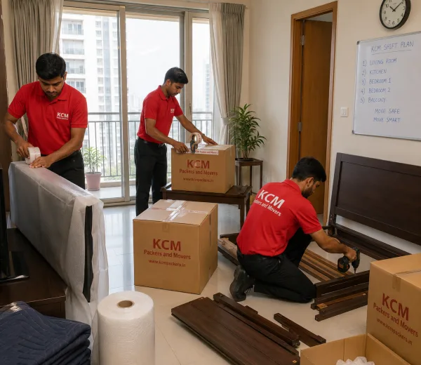 Sector 61 Noida — Local Expertise KCM crew handling a home move in Sector 61 Noida
