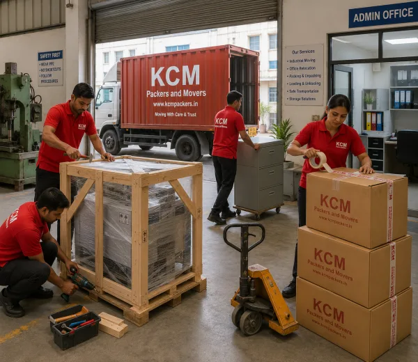 Sector 63 Noida — Local Expertise KCM crew handling an office and equipment move in Sector 63 Noida