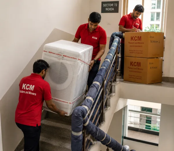Sector 72 Noida — Local Expertise KCM crew handling a home move in Sector 72 Noida