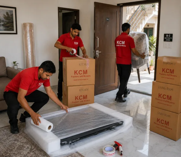 Sector 73 Noida — Local Expertise KCM crew handling a home move in Sector 73 Noida